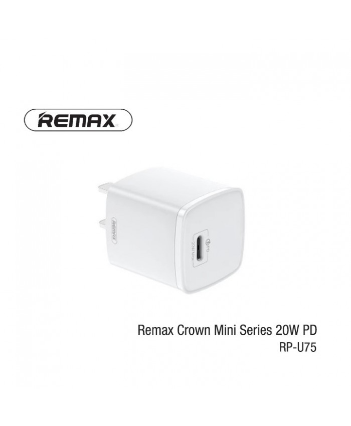 Remax RP-U75 Crown Mini 20W PD Multi-Compatible Fast Charger